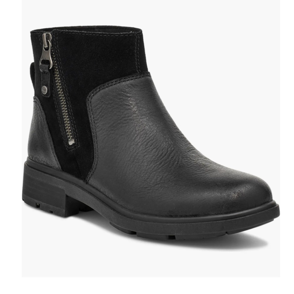 NIB UGG® $140 Harrison Waterproof Bootie (Women) in Black - size 6.5!